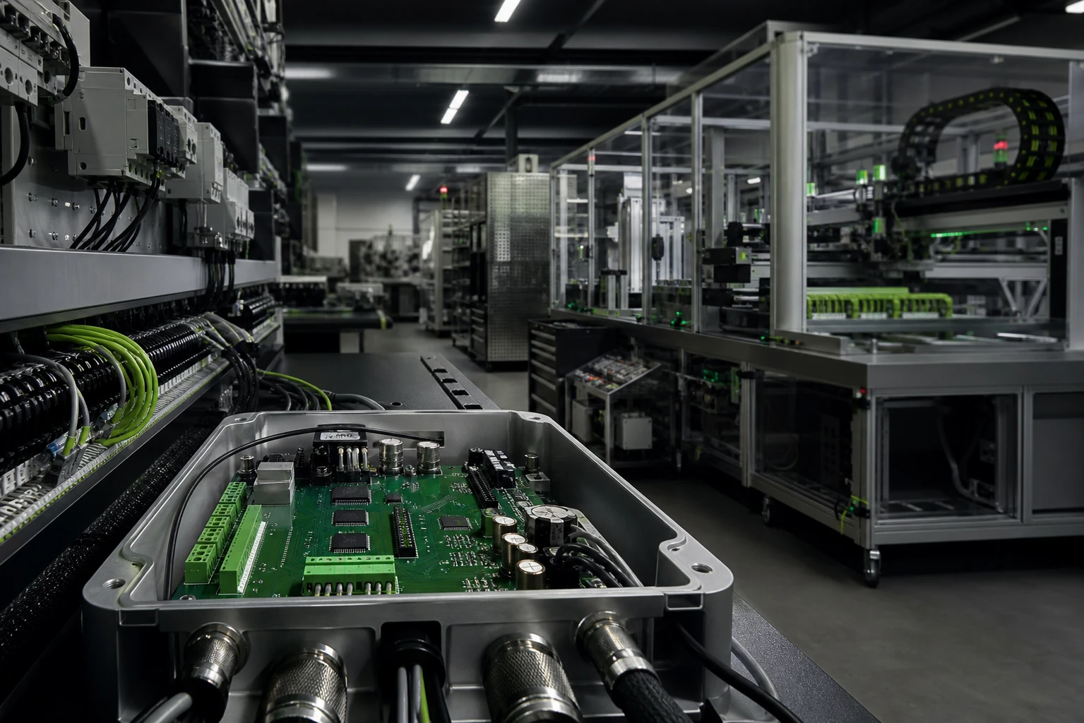 Electronics assembly and custom automation delivery environment